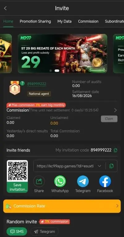 KC999 GAME INVITE