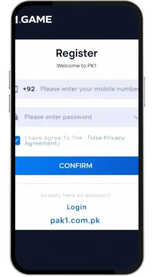 PK1 GAME REGISTER