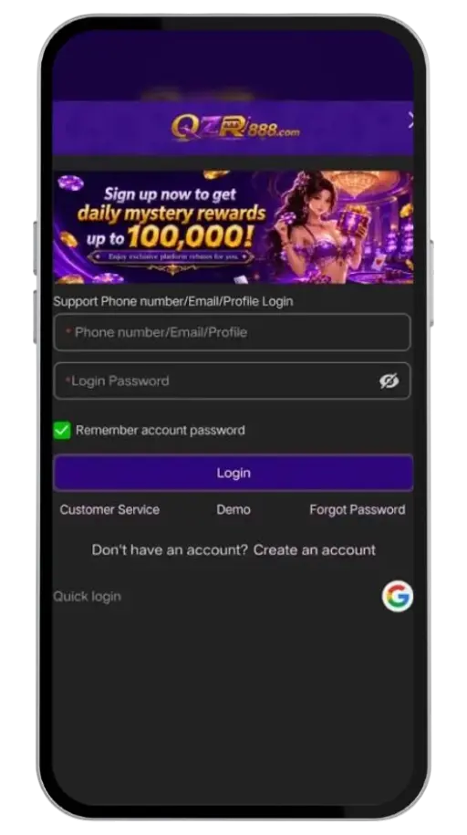 QZR888 GAME LOGING
